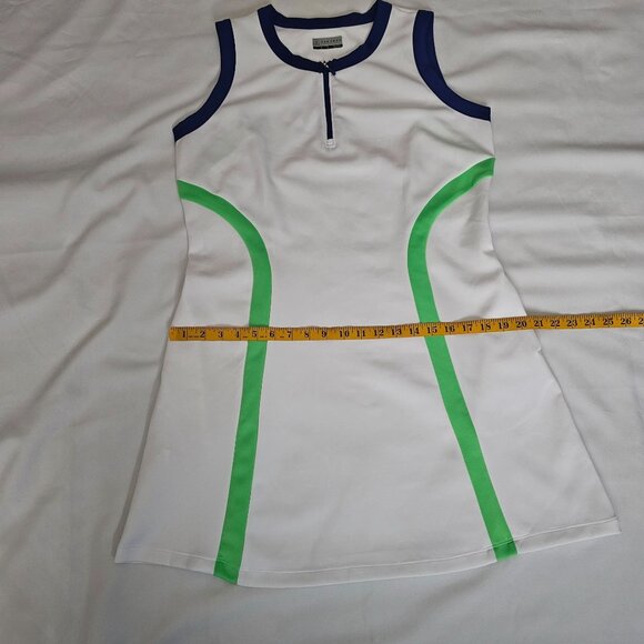 PGA TOUR Activewear Golf Color Block Sleeveless Flounce Dress Women's Size Large - Picture 8 of 9